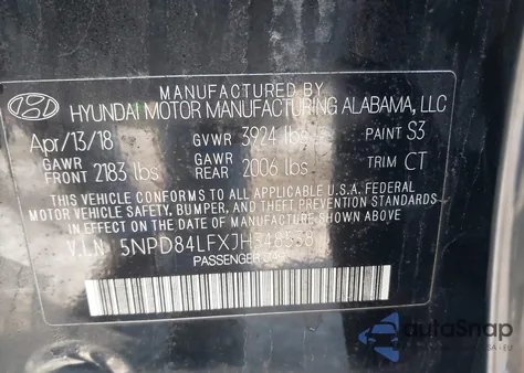 2018 Hyundai Elantra Value Edition из США, поврежденный, VIN 5NPD84LFXJH348538